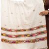 Red Handcrafted Kullu Shawl with 3-Stripe Design (Cashmilone) - Image 11