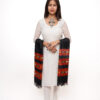 Kullu 3 Stripe Kingree Design Stole - Image 5